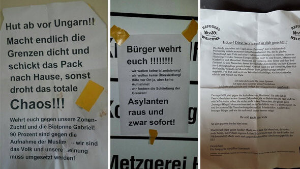 Diese Flugblätter geisterten in den vergangenen zwei Wochen durch Mallersdorf-Pfaffenberg. (Fotos: privat)