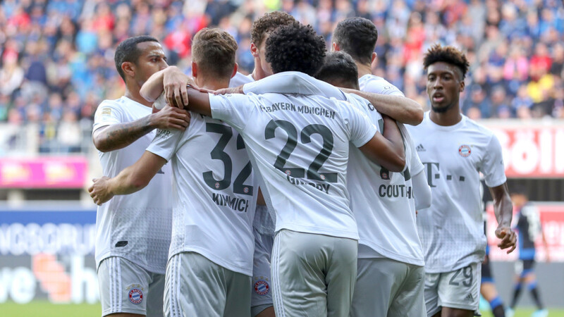 Der FC Bayern hatte in Paderborn Grund zum Jubeln.