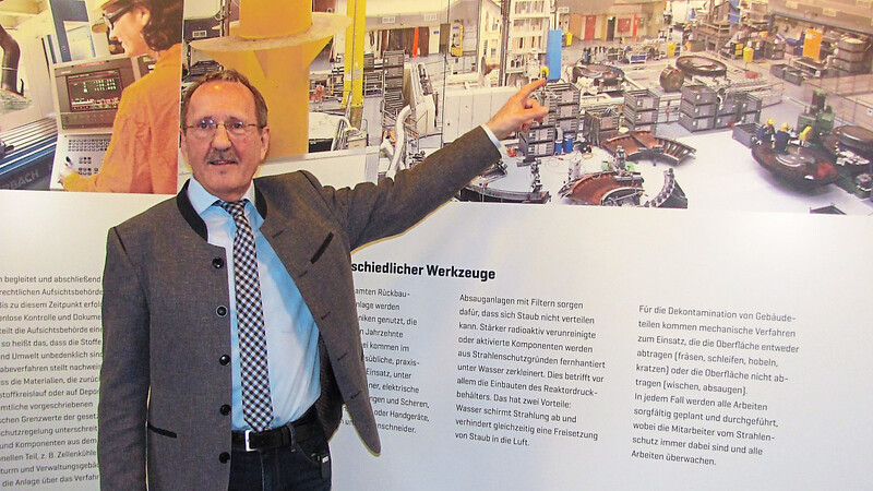 Stellvertretender Standortleiter Sebastian Wittmann ist für den Rückbau von Isar 1 verantwortlich.  Fotos: mü