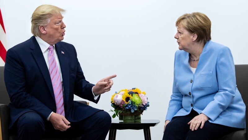 US-Präsident Donald Trump und Bundeskanzlerin Angela Merkel treffen sich am Rande des G20-Gipfels im japanischen Osaka.