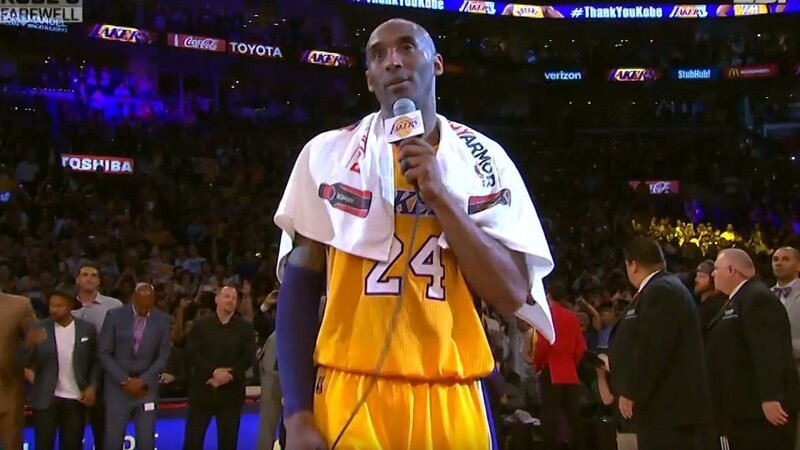 Kobe Bryant bedankte sich nach seiner 60-Punkte-Gala bei den Fans.