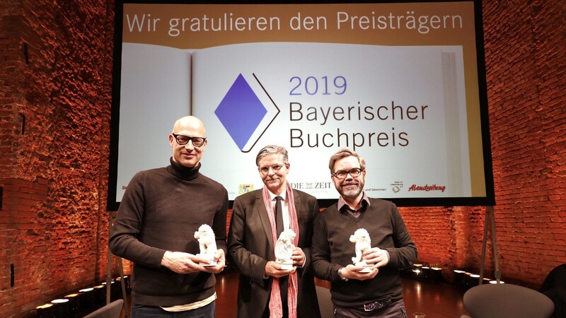 Bayerischer Buchpreis 2019: Die drei Preisträger: Joachim Meyerhoff, Jan-Werner Müller und David Wagner (von links).