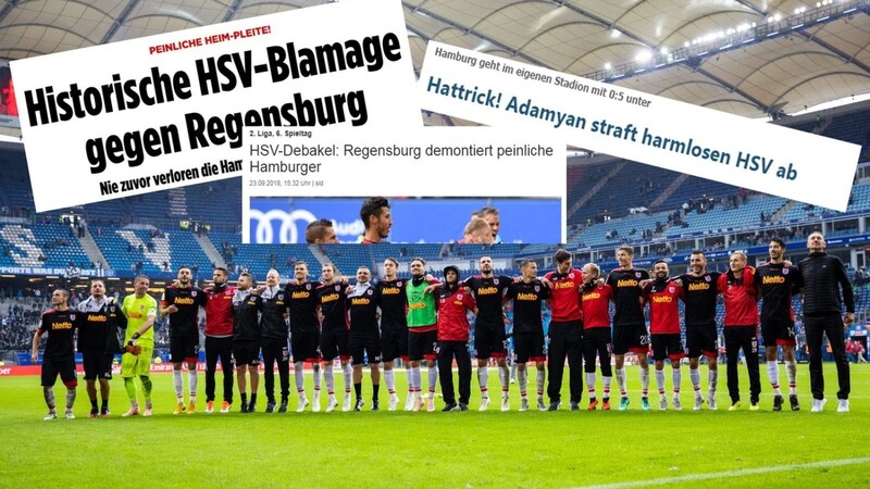 Der furiose 5:0-Erfolg des SSV Jahn Regensburg beim HSV hat für Aufsehen gesorgt.