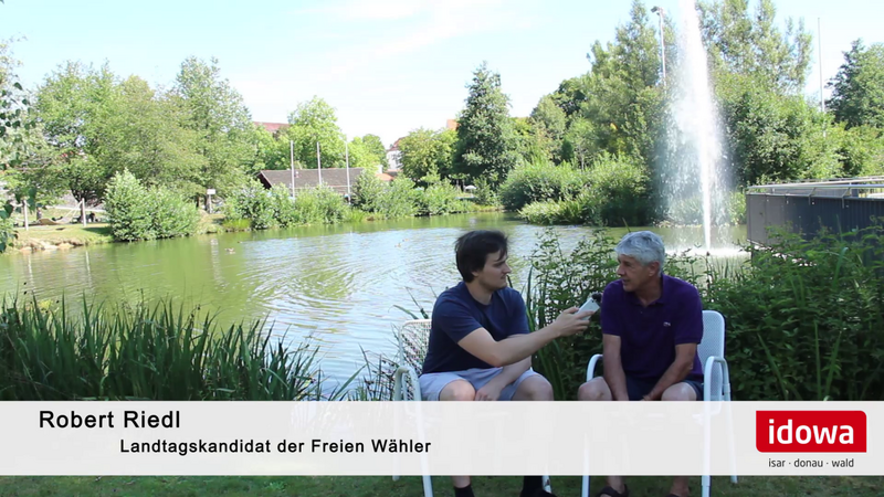 Robert Riedl (Freie Wähler) im Videointerview mit der Chamer Zeitung.
