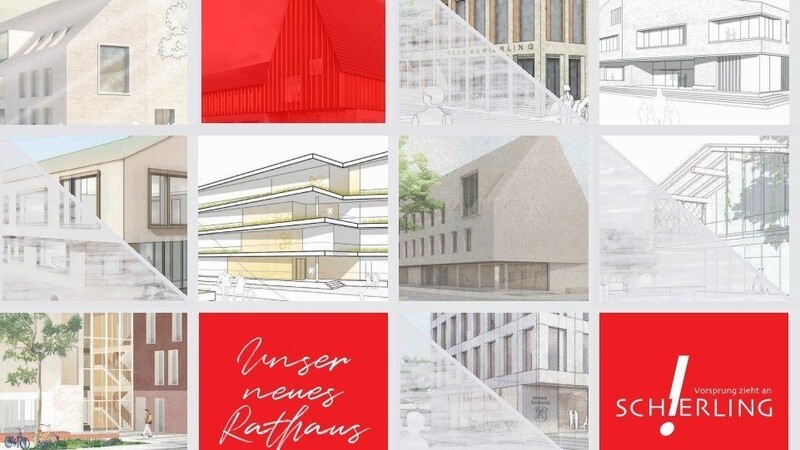 Auf der Homepage des Marktes Schierling sind alle 17 Entwürfe des Architektenwettbewerbs zum neuen Rathaus zu sehen.