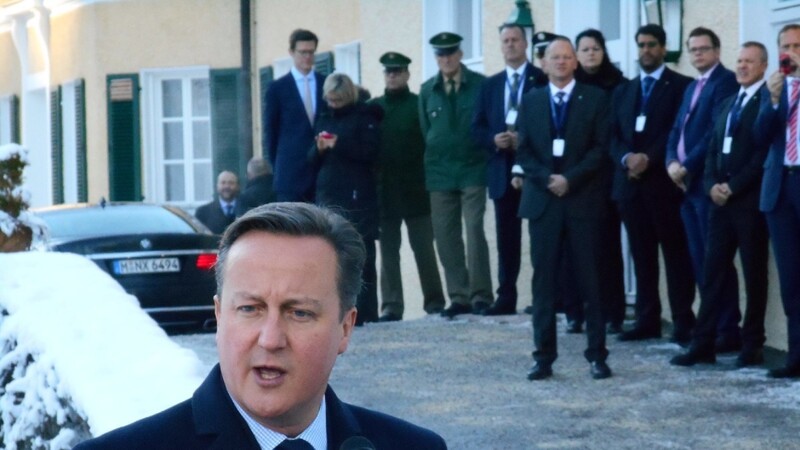 David Cameron zu Gast bei der CSU-Tagung.