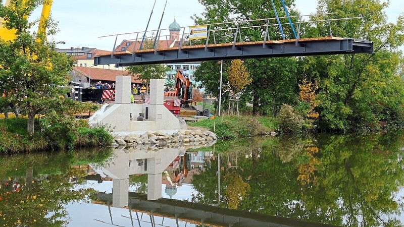 Anfang Oktober ist die neue Brücke zum Balkspitz eingehoben worden.