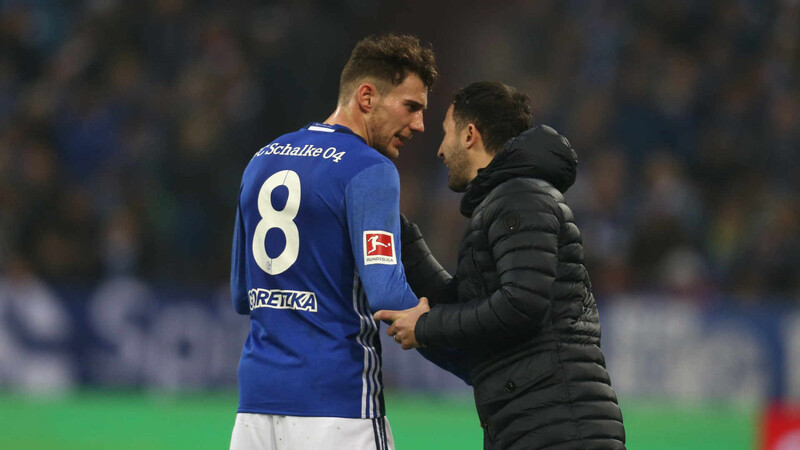 Haben beim FC Schalke 04 zusammengearbeitet: Leon Goretzka (l.) und Domenico Tedesco.