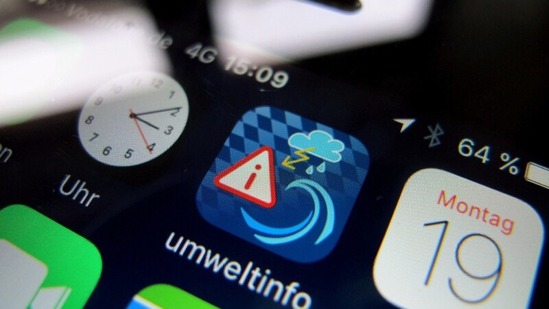 Eine neue Handy-App warnt vor Unwettern in Bayern.