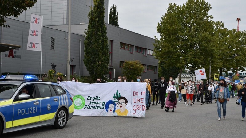 Auch in Straubing gingen am Freitag Aktivisten von "Fridays For Future" auf die Straßen.