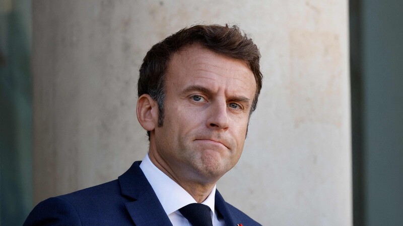 Emmanuel Macron blickt auf ein durchwachsenes Jahr zurück.