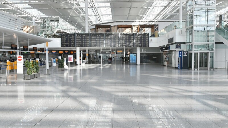 Im Zeichen der Coronavirus-Krise ist der Betrieb auf dem Flughafen "Franz Josef Strauß" weitgehend zum Erliegen gekommen.