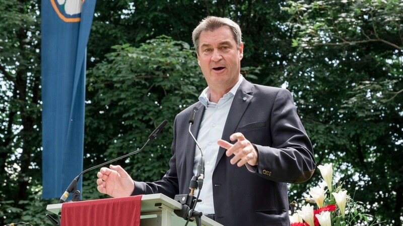 Markus Söder (CSU), Ministerpräsident des Freistaats Bayern, spricht bei einer Veranstaltung.
