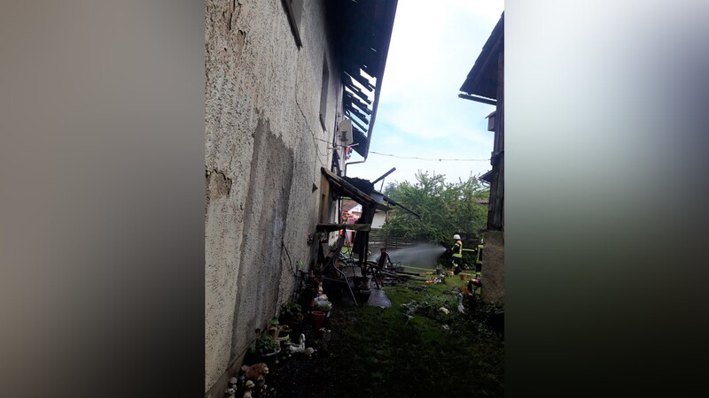 In Zandt brach am Samstag ein Brand in einem Einfamilienwohnhaus aus.