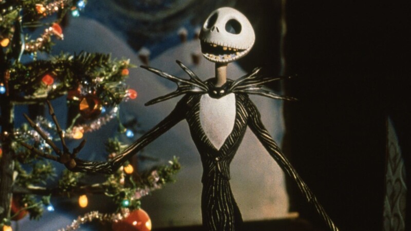 Skelett Jack Skellington möchte Weihnachten feiern.