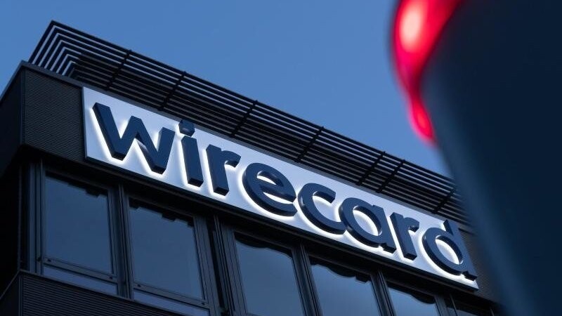 Das Wirecard-Logo ist am Hauptsitz des Zahlungsdienstleisters in Aschheim bei München zu sehen.