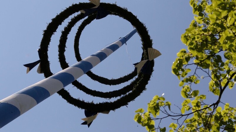 Die Corona-Krise stellt auch das traditionelle Maibaumaufstellen in Bayern vor Herausforderungen.