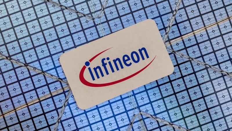Das Logo des Halbleiterkonzerns Infineon.