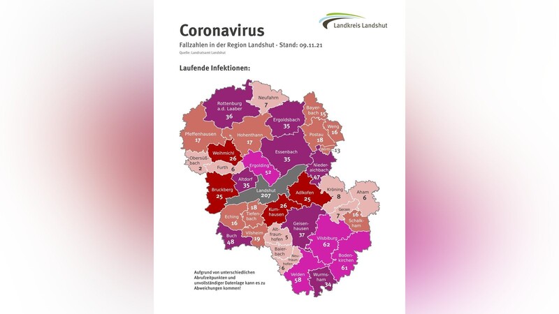 Aktuelle Informationen zur Corona-Lage in der Region Landshut.