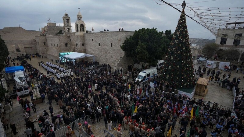 Die Geburtskirche in Bethlehem gilt traditionell als Geburtsort von Jesus Christus gilt. Über die Weihnachtsfeiertage wird in Bethlehem mit Zehntausenden Besuchern gerechnet.