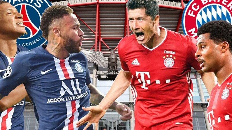 Vier Protagonisten des Finales in der Champions League: Bei Paris sind Kylian Mbappé und Neymar die Superstars, bei Bayern bilden Robert Lewandowski und Serge Gnabry (v.l.) ein Traum-Duo