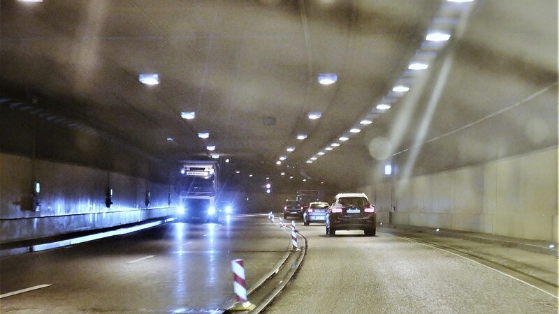 Im B 11-Tunnel haben sich auch im letzten Jahr ungewöhnlich viele Unfälle ereignet, vor allem in Richtung Autobahn.