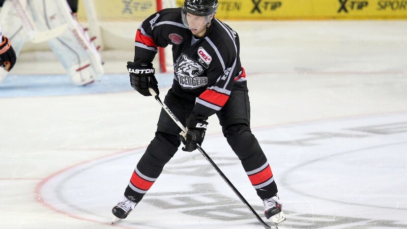 Ex-NHL-Star Dany Heatley im Trikot der Nürnberg Ice Tigers.