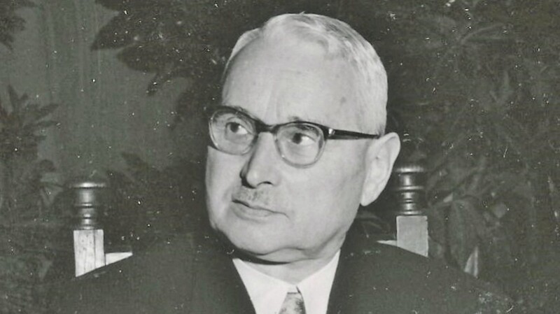 Hochgeachtet aufgrund seiner Heldentat: Andreas Maderer bei der Verleihung der Ehrenbürgerwürde im Jahre 1959.