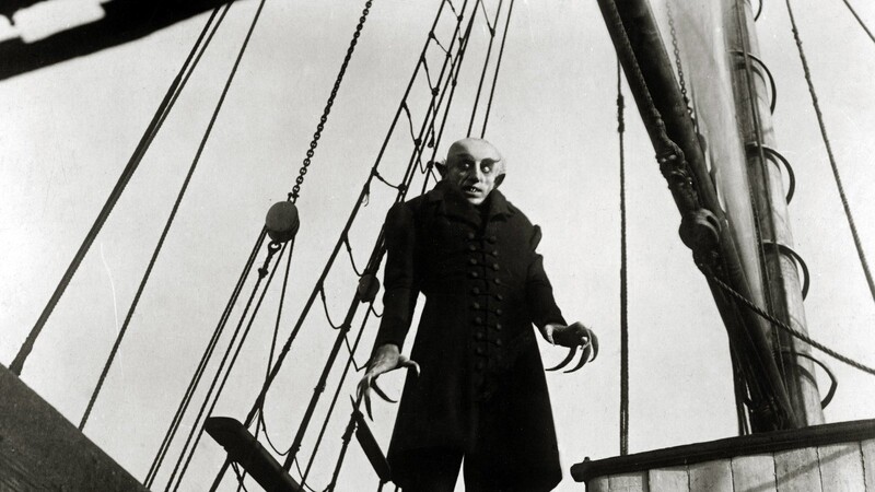 Max Schreck - unübertroffen schaurig als Graf Orlok in "Nosferatu". Aus seiner Vampirdarstellung lässt sich nichts Romantisches herleiten.