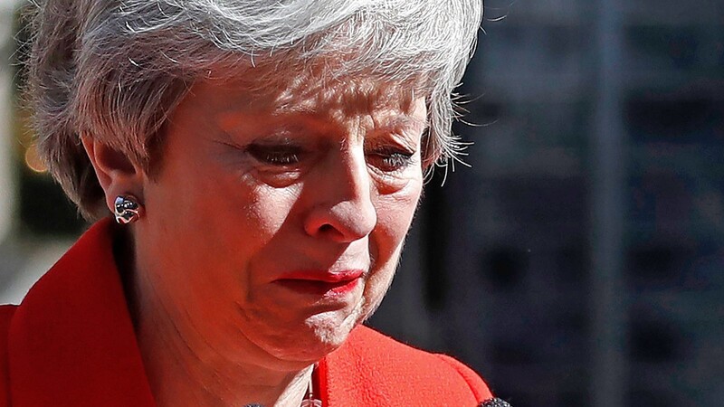 Die britische Premierministerin Theresa May legt am Freitag den Vorsitz ihrer Konservativen Partei nieder.
