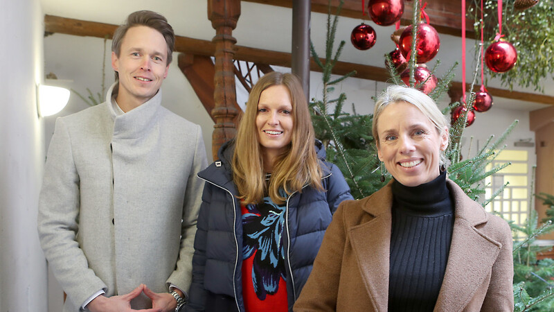 Der Vorstand der Kinderpalliativhilfe Niederbayern: Maximilian Rüb, Katrin Berben und Ines Haselbeck