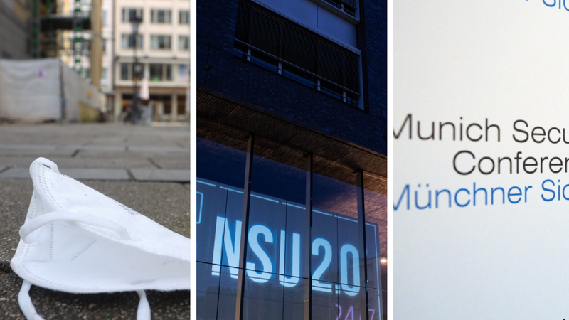 Die Ministerpräsidenten sprechen über das weiter Vorgehen in der Corona-Pandemie, der Prozess um die Drohschreiben "NSU 2.0" beginnt und in München findet die 58. Sicherheitskonferenz statt. Unsere Themen der Woche.