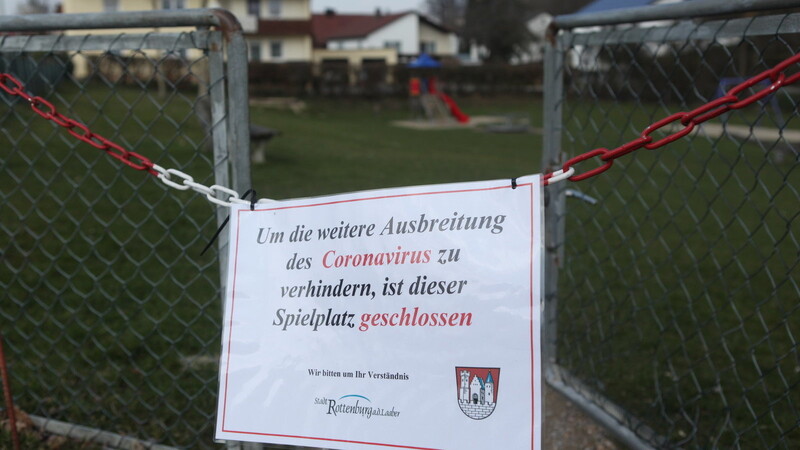 Auch in Rottenburg wurden die Spielplätze abgesperrt