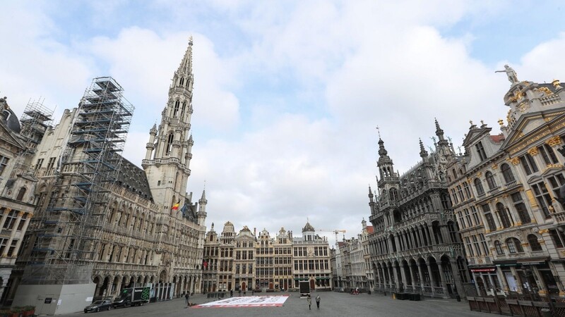 Leere in Brüssel: Auch in Belgien galt in den vergangenen Wochen eine weitgehende Ausgangssperre.