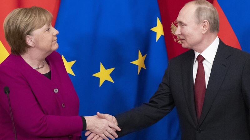 Merkel und Putin verfolgen teilweise gemeinsame Interessen.