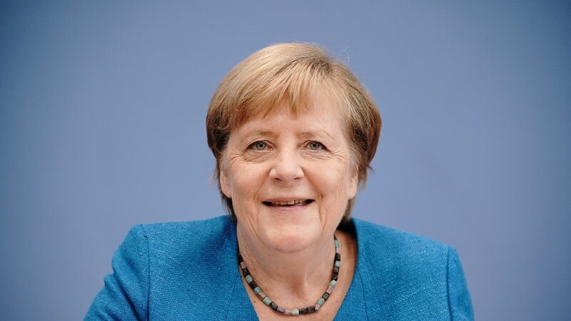 Bundeskanzlerin Angela Merkel (CDU) nimmt in der Bundespressekonferenz an ihrer traditionellen Sommer-Pressekonferenz zu aktuellen innen- und außenpolitischen Themen teil.