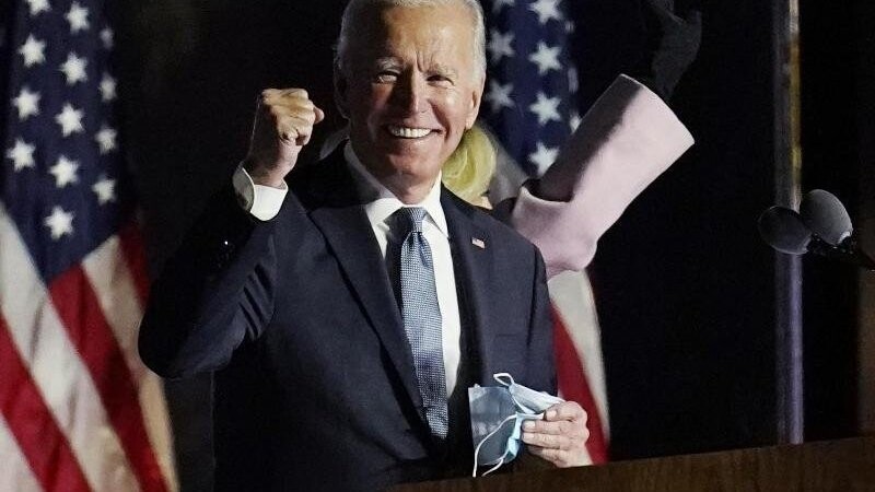 Joe Biden, Präsidentschaftskandidat der Demokraten, spricht im Bundesstaat Delaware zu seinen Anhängern.