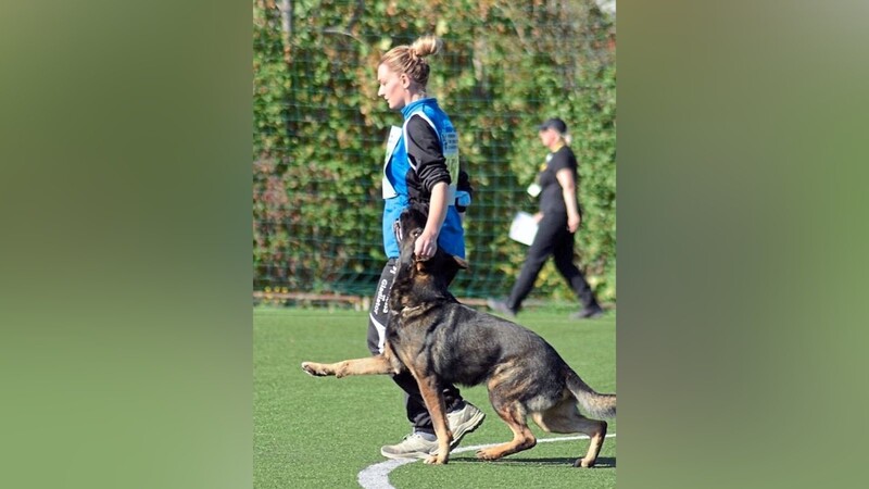 Vanessa Staszewski vom Schäferhundeverein Mainburg unterzog sich mit ihrem Ari der Bundessiegerprüfung in Halle.