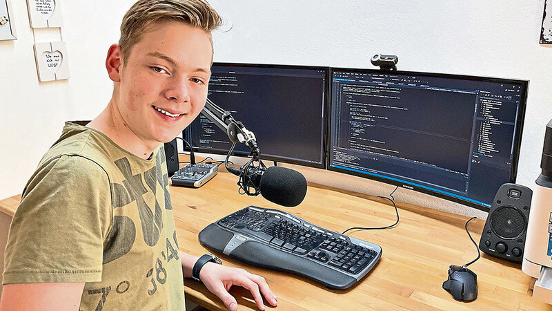 Johannes Piermeier, 10. Klasse ist für die Technik verantwortlich.