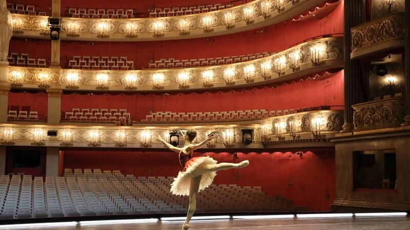 Die Tänzerin Prisca Zeisel bei einem früheren Montagskonzert in der Staatsoper.