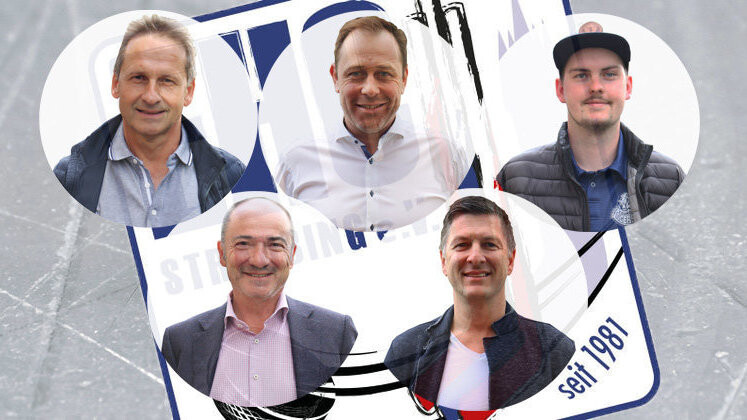 Das sind die fünf Vorstandskandidaten beim EHC Straubing (von links): Peter Zankl, Axel M. Koch, Helmut Kößl, Oliver Vöst und Edin Ramic.