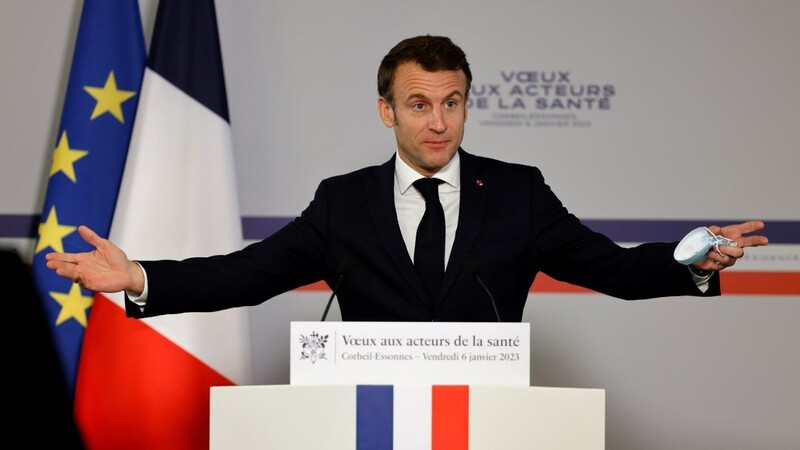 "2023 wird das Jahr der Rentenreform", kündigte Macron an.