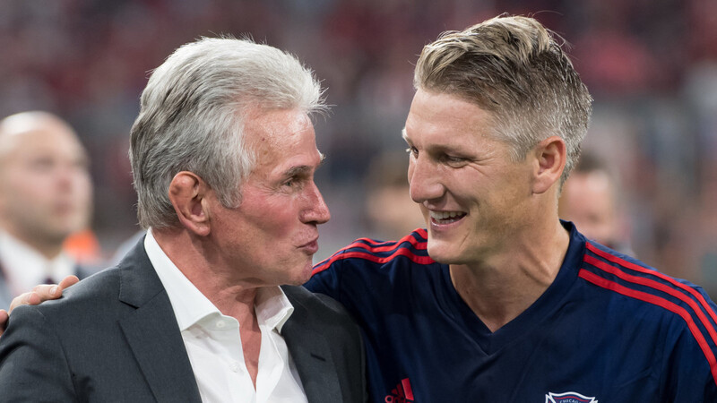 Gute Beziehung: Jupp Heynckes (l.) und Bastian Schweinsteiger.