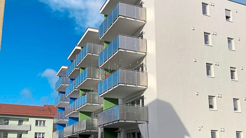 Begehrter Wohnraum: Wohnungen der Wohnungsbau-Genossenschaft, wie hier zwischen Arbeitsamts- und Goethestraße, sind deutlich günstiger als andere in Cham.