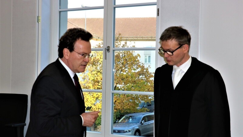 Werden am Freitag als Erste plädieren: Oberstaatsanwalt Oliver Baumgartner und Marko Heimann, Anwalt der Nebenklägerin Beate A.