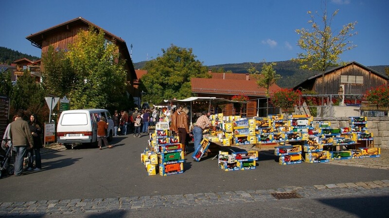 Archivbild aus dem Jahr 2008 - als es beim Rimbacher Michaelimarkt noch ein vielfältiges Angebot an Waren gab.