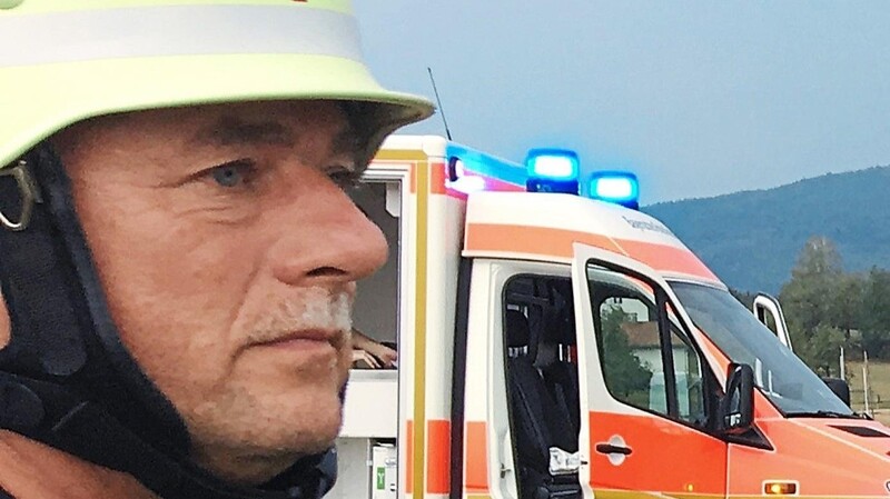 Markus Hierstetter (50) bei einem Einsatz am Drachensee. Nun wird der Daberger Kommandant zu Beginn des kommenden Jahres Kreisbrandmeister. Für ihn eine überraschende wie sehr motivierende Aufgabe.