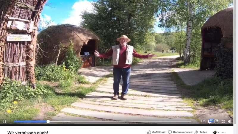 Uli Stöckerl möchte gerne wieder Gäste in seinem Wildgarten begrüßen können, sagt er in dem Werbevideo.