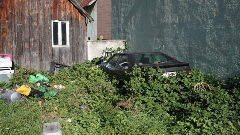 Fotos vom Müllproblem in Wallersdorf.