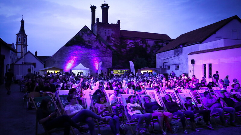 Das Open-Air-Kino im Gritsch-Hof lockte zunächst an die 300 Besucher an.